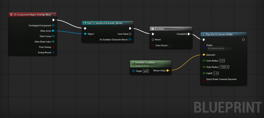 Blueprint for camera shake